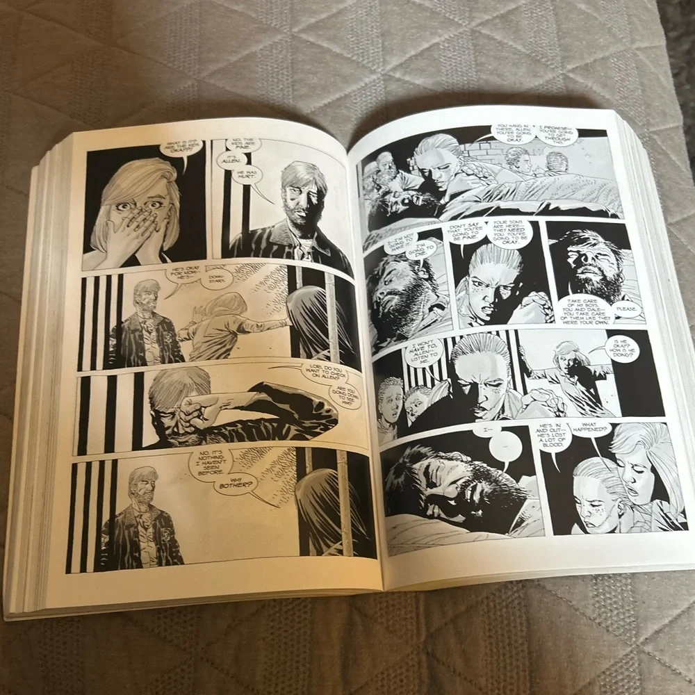 The Walking Dead Compendium One Hardcover Graphic Novel - Black & White Cover